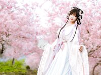 [Cosplay] Nyako 喵子- Sakura Hanfu Flower Goddess Prayer 樱花汉服 花神祈愿