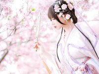 [Cosplay] Nyako 喵子- Sakura Hanfu Flower Goddess Prayer 樱花汉服 花神祈愿