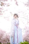 [Cosplay] Nyako 喵子- Sakura Hanfu Flower Goddess Prayer 樱花汉服 花神祈愿