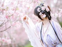 [Cosplay] Nyako 喵子- Sakura Hanfu Flower Goddess Prayer 樱花汉服 花神祈愿