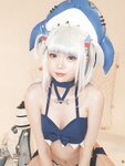 [Cosplay] ZinieQ Hololive Gawr Gura Swimsuit