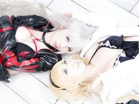 [Cosplay][KURUPIKA] Reku Momoiro 桃色れく & Sachibudou さちぶどう - The Two Dragon Witches ふたつの竜の魔女