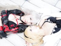 [Cosplay][KURUPIKA] Reku Momoiro 桃色れく & Sachibudou さちぶどう - The Two Dragon Witches ふたつの竜の魔女