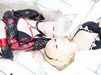 [Cosplay][KURUPIKA] Reku Momoiro 桃色れく & Sachibudou さちぶどう - The Two Dragon Witches ふたつの竜の魔女
