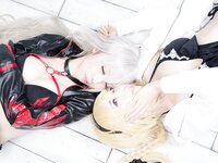 [Cosplay][KURUPIKA] Reku Momoiro 桃色れく & Sachibudou さちぶどう - The Two Dragon Witches ふたつの竜の魔女