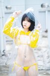 [Cosplay] 一只小栗奈 天台小雨衣