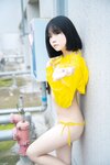 [Cosplay] 一只小栗奈 天台小雨衣