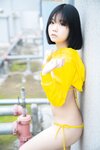 [Cosplay] 一只小栗奈 天台小雨衣