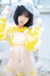 [Cosplay] 一只小栗奈 天台小雨衣