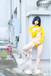 [Cosplay] 一只小栗奈 天台小雨衣