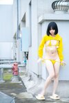 [Cosplay] 一只小栗奈 天台小雨衣