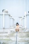 [Cosplay] 一只小栗奈 天台小雨衣
