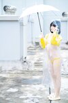 [Cosplay] 一只小栗奈 天台小雨衣