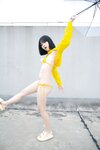 [Cosplay] 一只小栗奈 天台小雨衣