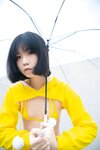 [Cosplay] 一只小栗奈 天台小雨衣
