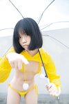 [Cosplay] 一只小栗奈 天台小雨衣