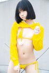 [Cosplay] 一只小栗奈 天台小雨衣
