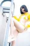 [Cosplay] 一只小栗奈 天台小雨衣