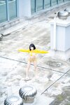 [Cosplay] 一只小栗奈 天台小雨衣