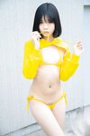[Cosplay] 一只小栗奈 天台小雨衣