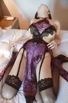 [Cosplay] 唐翩翩 紫色情趣内衣