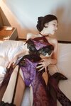 [Cosplay] 唐翩翩 紫色情趣内衣