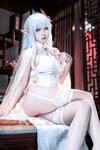 [Cosplay] 半半子 碧蓝航线 阿尔比恩旗袍