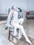 [Cosplay] 半半子 碧蓝航线 阿尔比恩旗袍