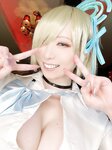 [Cosplay] Bunny Rabbit あおいみつり - Nasu & Swimsuit