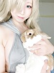 [Cosplay] Bunny Rabbit あおいみつり - Nasu & Swimsuit