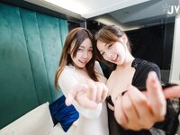 [JVID] 婕咪 Jucie & 啤儿 - 秘書姐妹花，極品白虎粉穴，都市麗人三點全露，超清畫質 爆乳白皙秘書姐妹花-在老闆家女女戀叫聲太激情