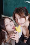 [JVID] 婕咪 Jucie & 啤儿 - 秘書姐妹花，極品白虎粉穴，都市麗人三點全露，超清畫質 爆乳白皙秘書姐妹花-在老闆家女女戀叫聲太激情