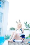[Cosplay] 前羽_rr 碧蓝档案 尾形康娜竞泳