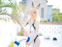 [Cosplay] 前羽_rr 碧蓝档案 尾形康娜竞泳