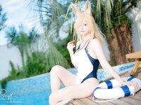 [Cosplay] 前羽_rr 碧蓝档案 尾形康娜竞泳