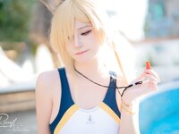 [Cosplay] 前羽_rr 碧蓝档案 尾形康娜竞泳
