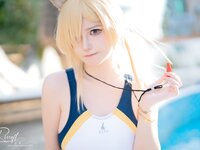 [Cosplay] 前羽_rr 碧蓝档案 尾形康娜竞泳