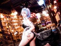 [Cosplay] Chun Momo 蠢沫沫 - Rem Bunny 雷姆兔女郎