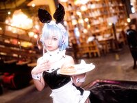 [Cosplay] Chun Momo 蠢沫沫 - Rem Bunny 雷姆兔女郎