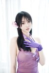 [Cosplay] 玥儿玥er 紫色旗袍