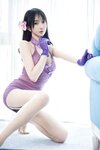 [Cosplay] 玥儿玥er 紫色旗袍