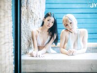 [JVID] 妍妍 Angel & 黎菲儿 - 色色的温泉之旅