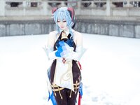 [Cosplay] 虎森森 原神 甘雨 雪景