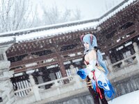 [Cosplay] 虎森森 原神 甘雨 雪景