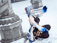 [Cosplay] 虎森森 原神 甘雨 雪景