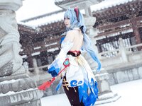 [Cosplay] 虎森森 原神 甘雨 雪景