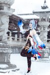 [Cosplay] 虎森森 原神 甘雨 雪景
