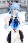 [Cosplay] 虎森森 原神 甘雨 雪景