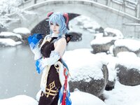 [Cosplay] 虎森森 原神 甘雨 雪景