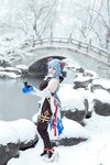 [Cosplay] 虎森森 原神 甘雨 雪景